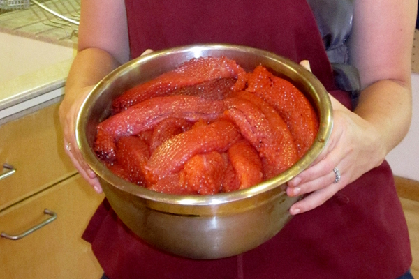 A Bowl of King Salmon Roe