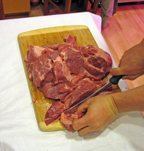 Cutting Pork