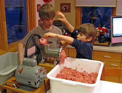 Even Kids Like Making Sausage
